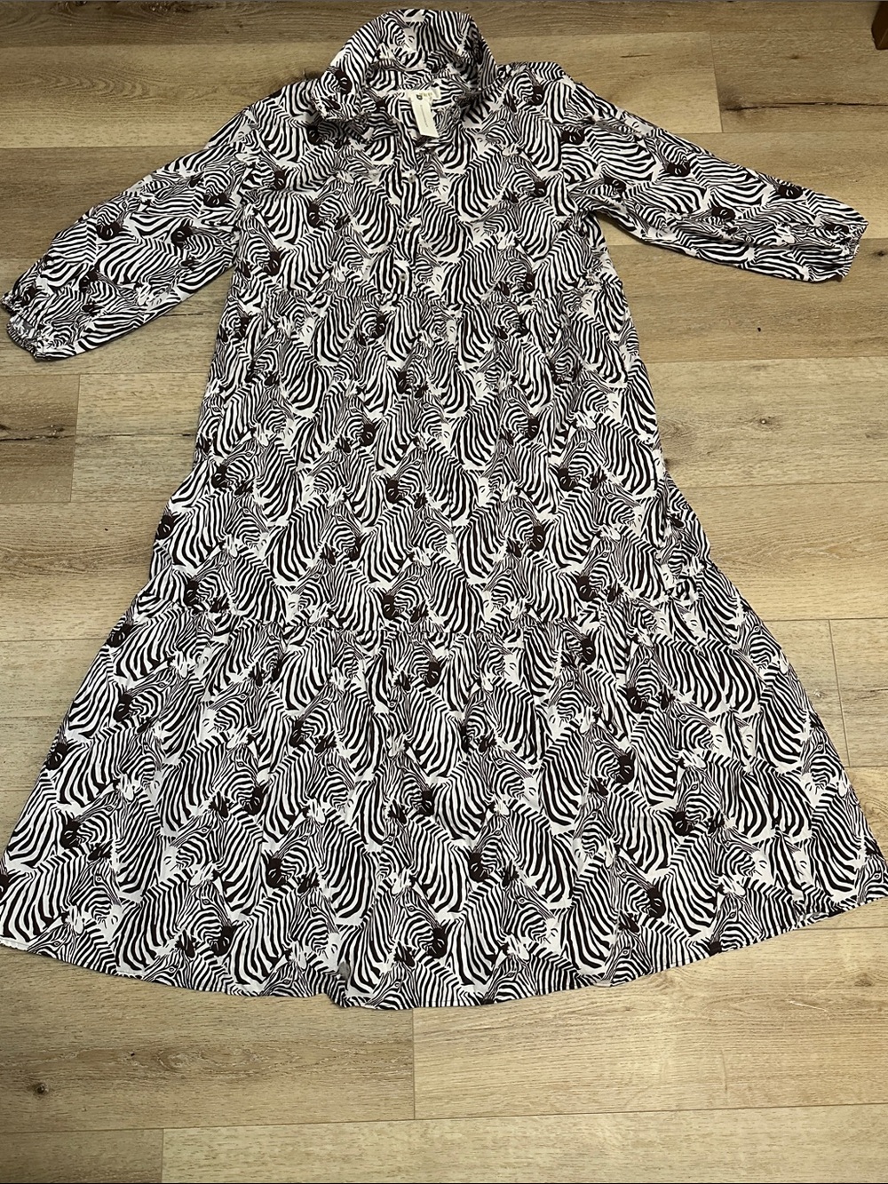 NWT- Maeve Zebra Print Dress